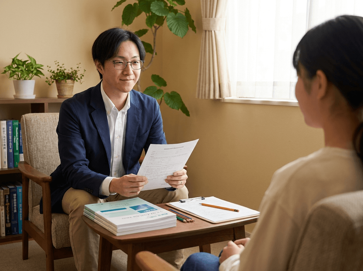 心理面談の様子
