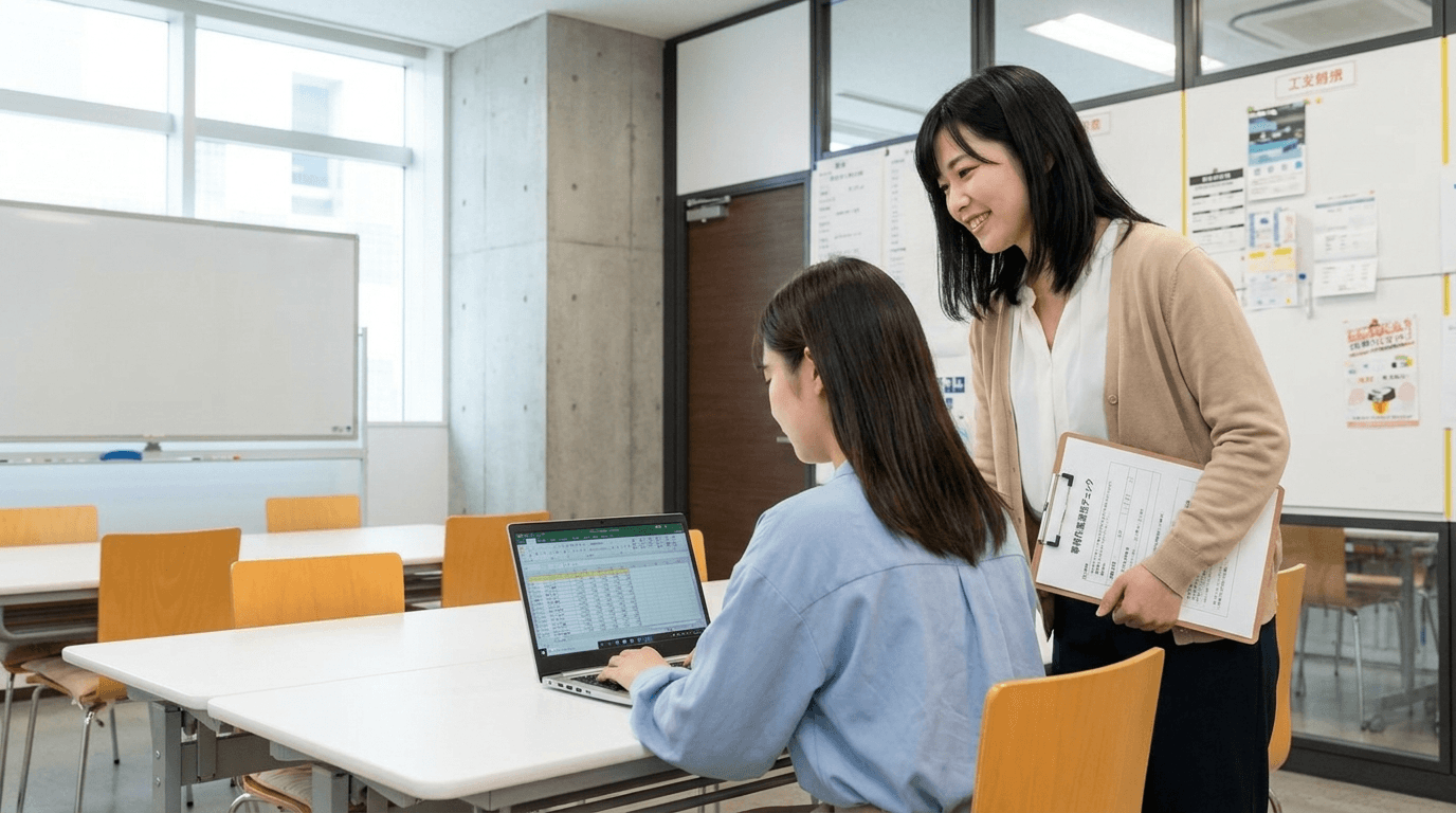 支援員と利用者の様子